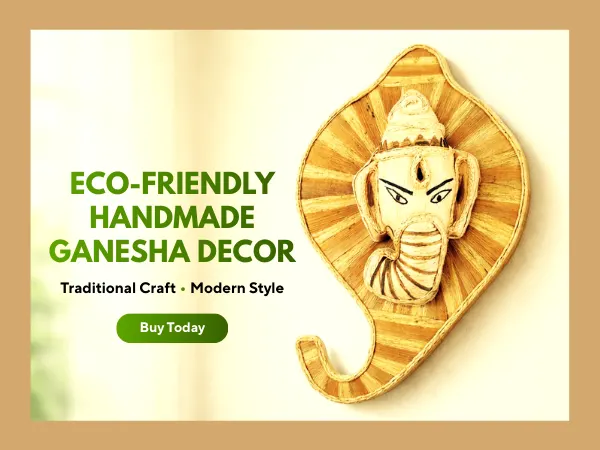 Eco-Friendly Handmade Ganesha Decor